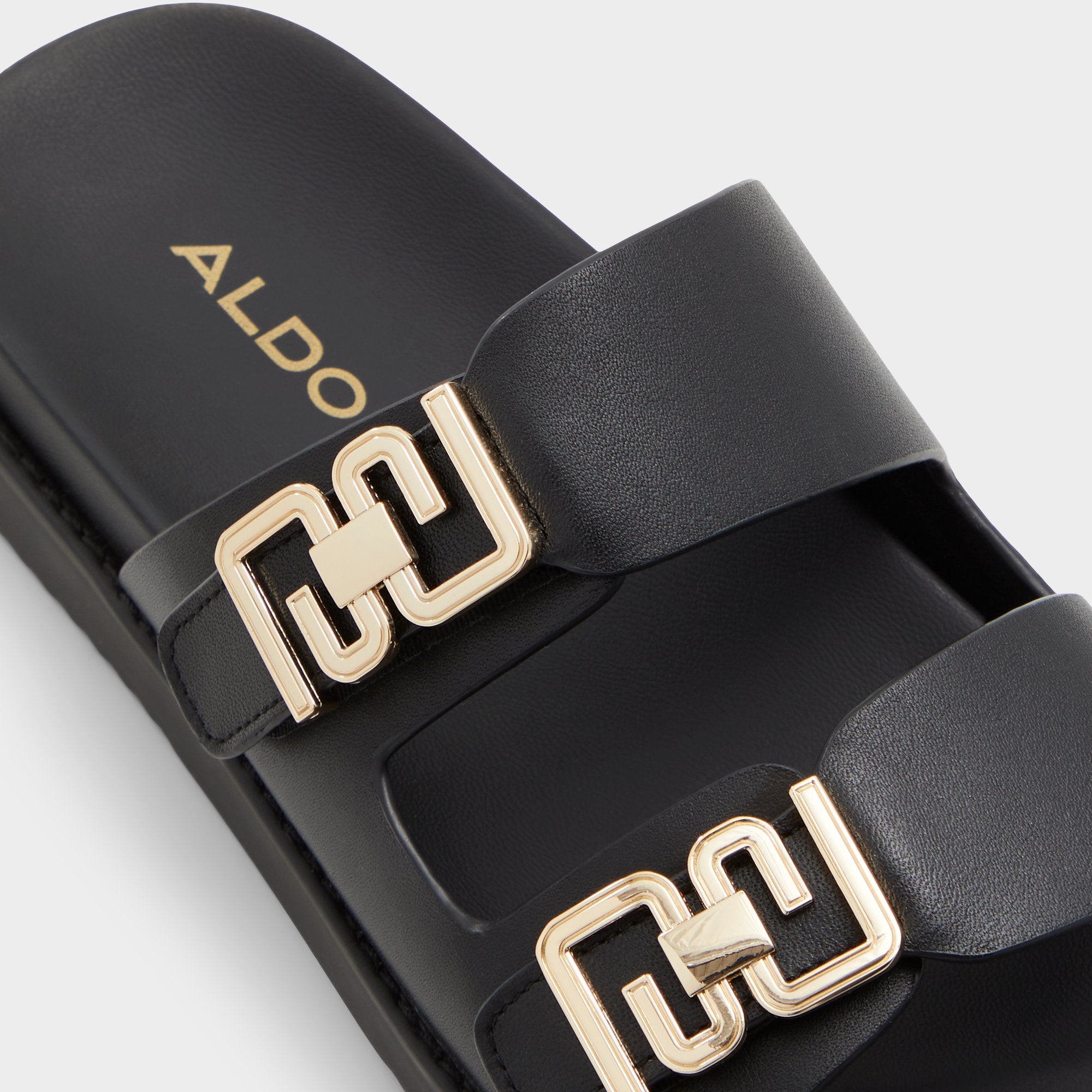 ALDO Alessie mules plates cuir bride chaîne