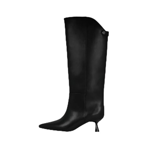 LODI A-Madrid bottes cuir noires à talon