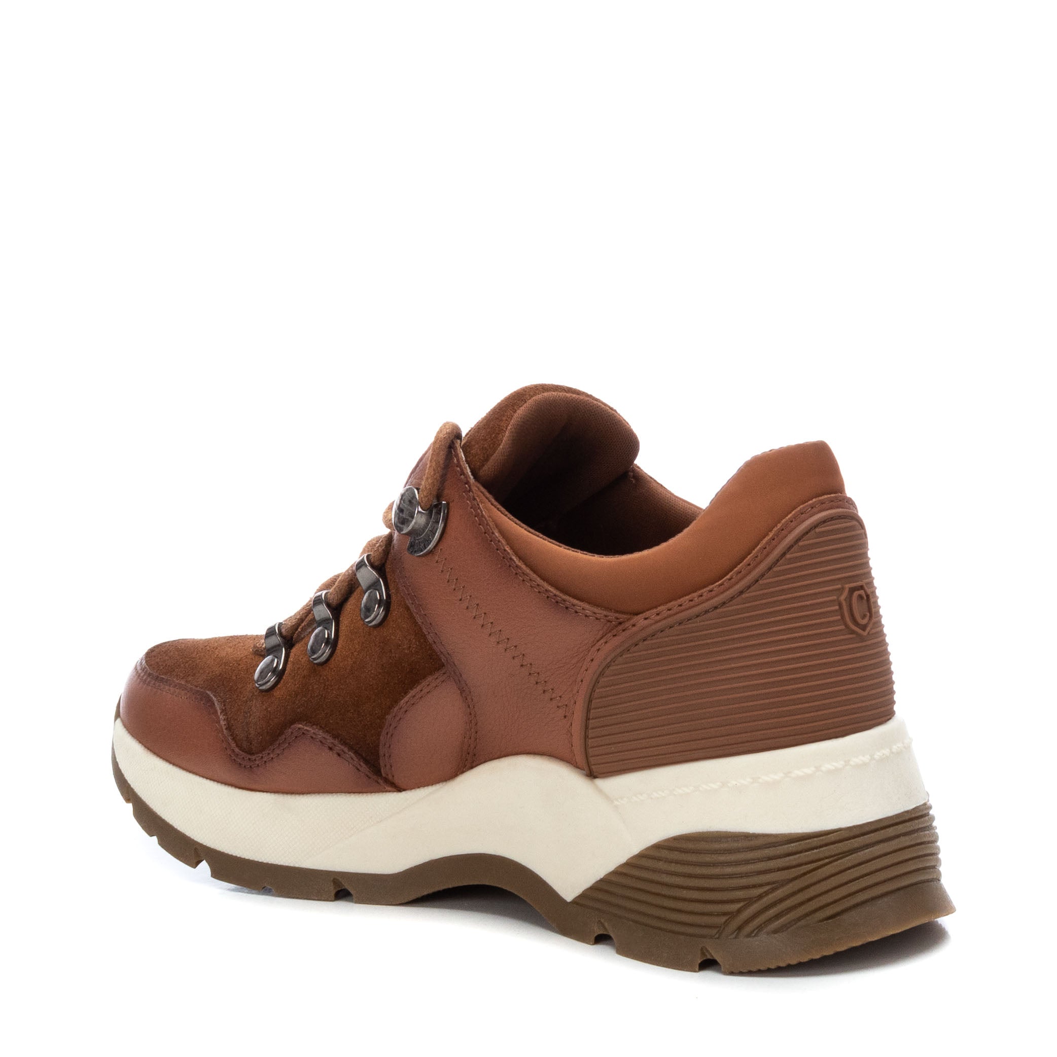 Carmela 16015503 baskets femme marron cuir véritable