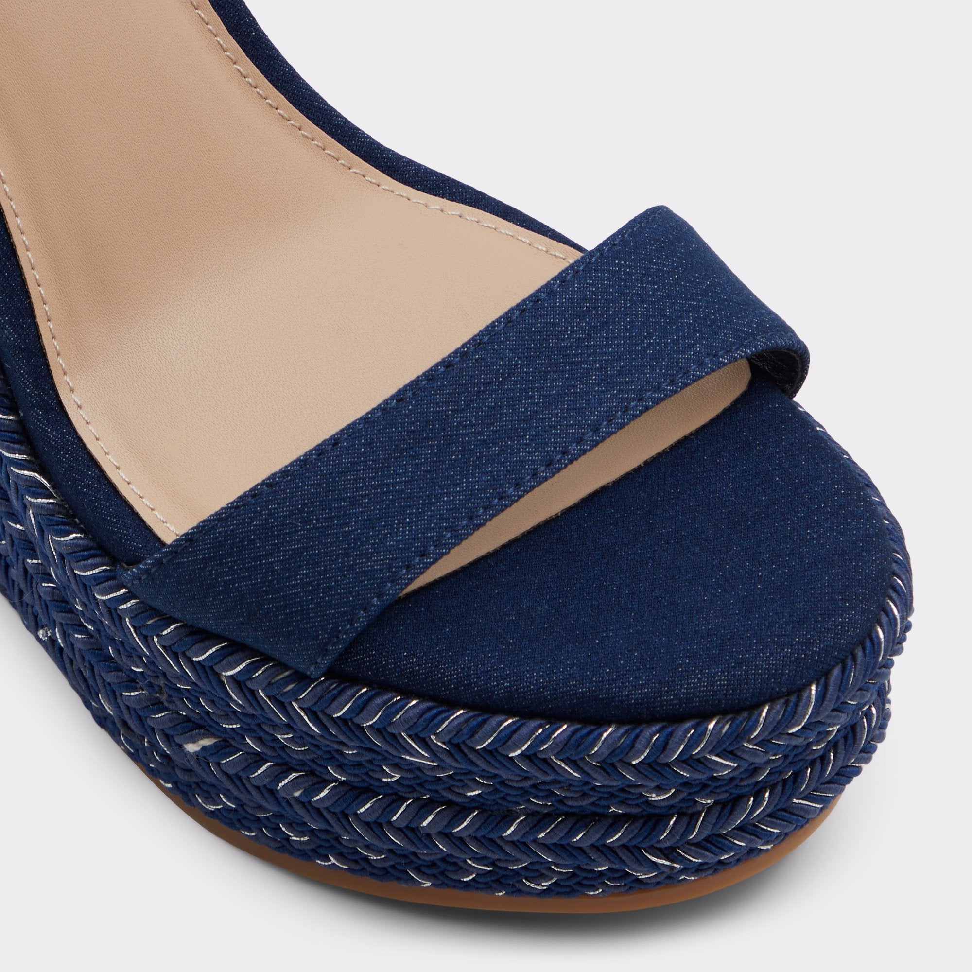 ALDO Marysol sandales compensées toile denim