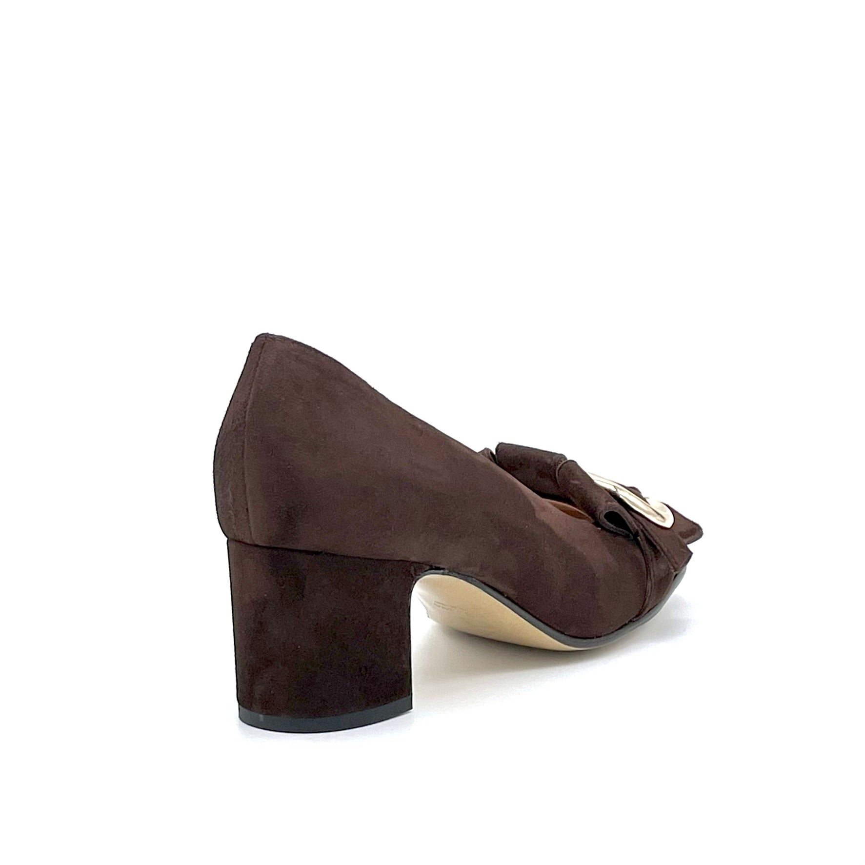 ELATA 53526 escarpin daim marron talon 5,5 cm