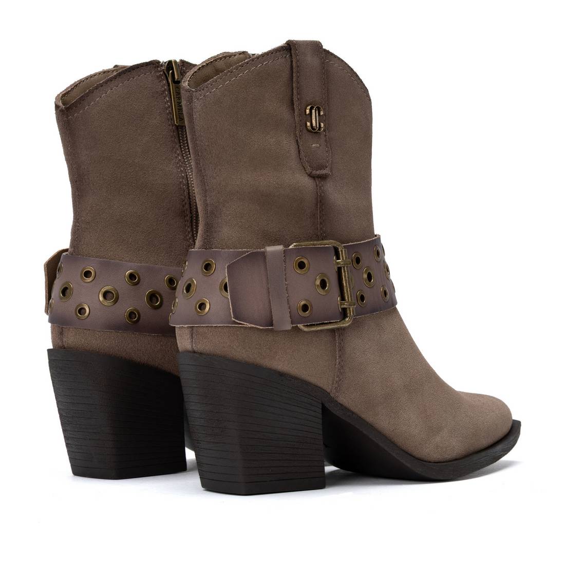 Carmela 16413202 bottine talon marron cuir véritable