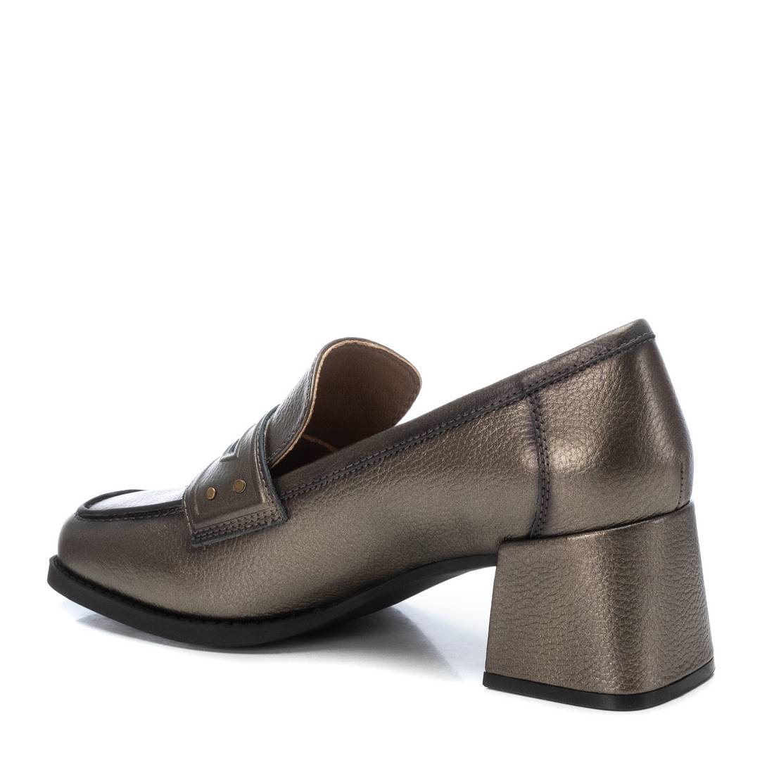 Carmela 16185304 mocassins femme gris cuir talon 5 cm