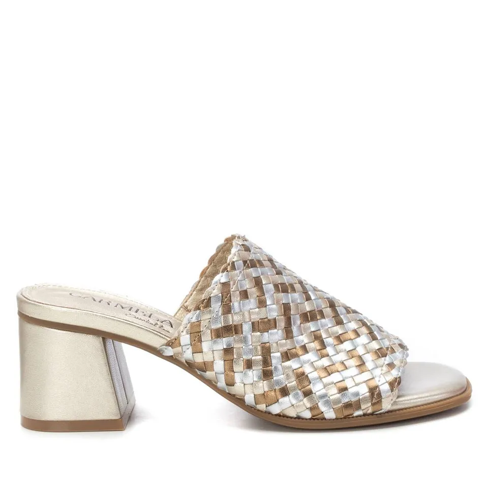 Carmela 16219101 sandale femme doré cuir talon