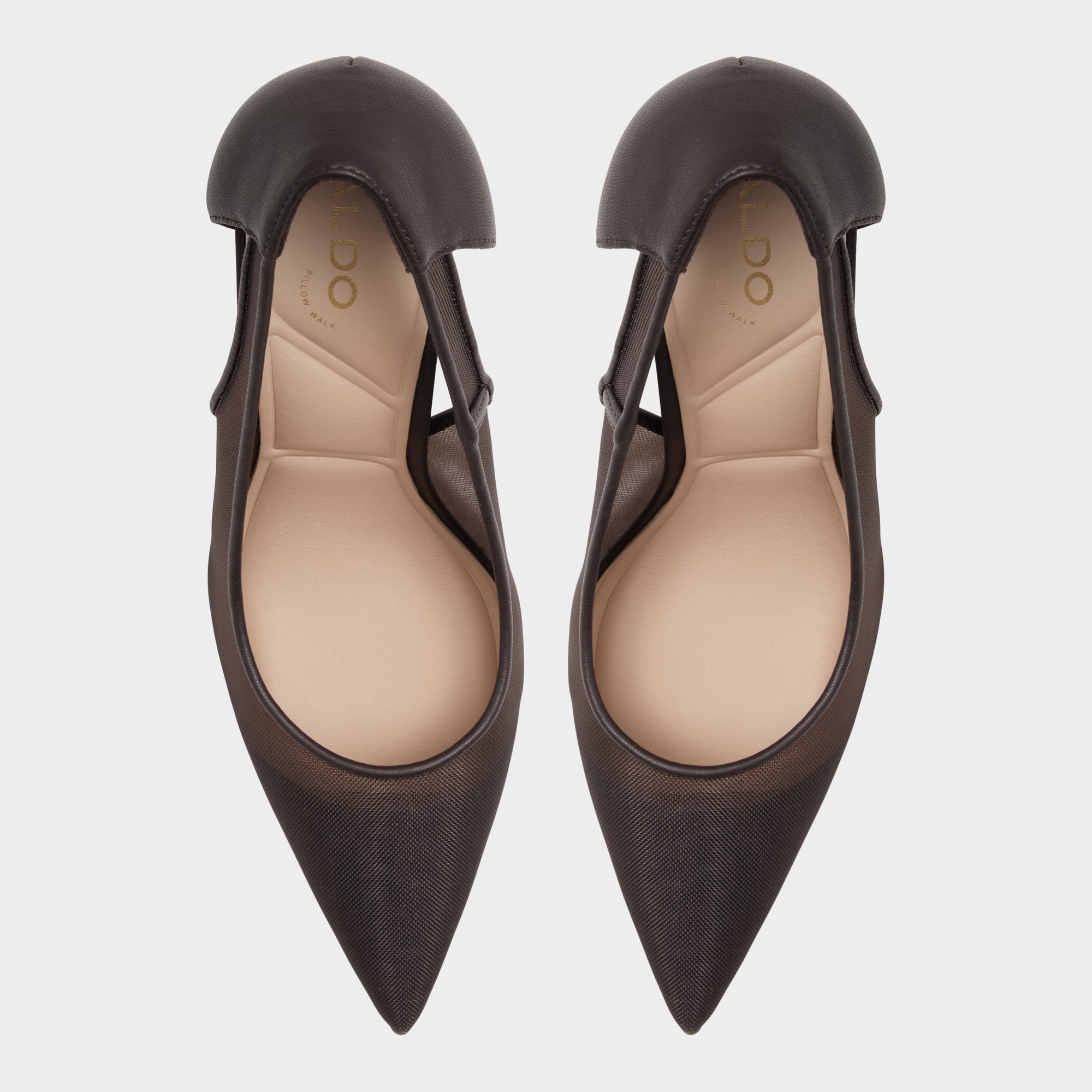 Aldo Ebenezer escarpins mesh marron talon