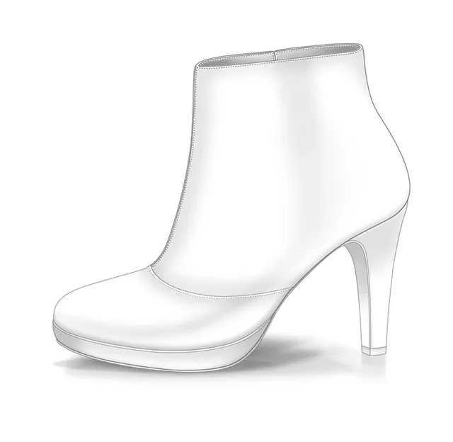 Dessine Moi Un Soulier Plateforme bottine plate personnalisable