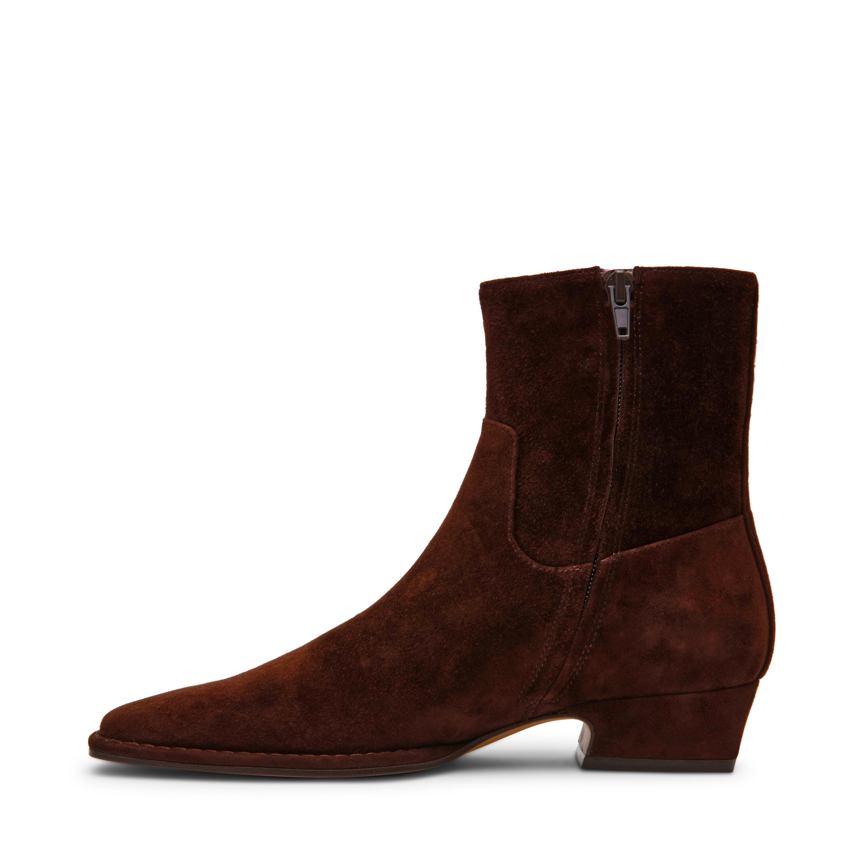 Steve Madden Define bottines marron suède zip