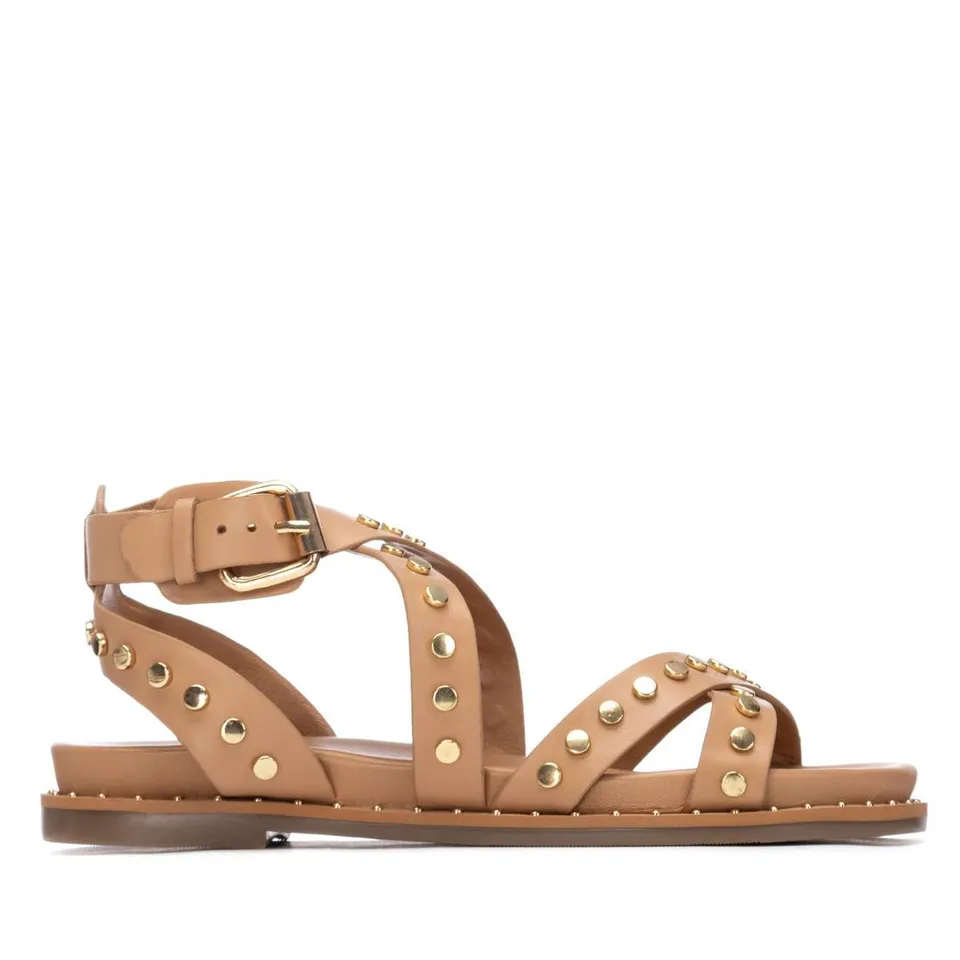 Carmela 162393 16239304 sandales marron cuir clous