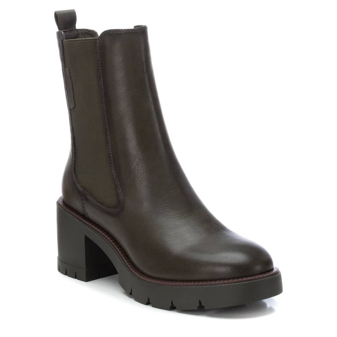 Carmela 16190204 bottine femme cuir vert talon 6 cm