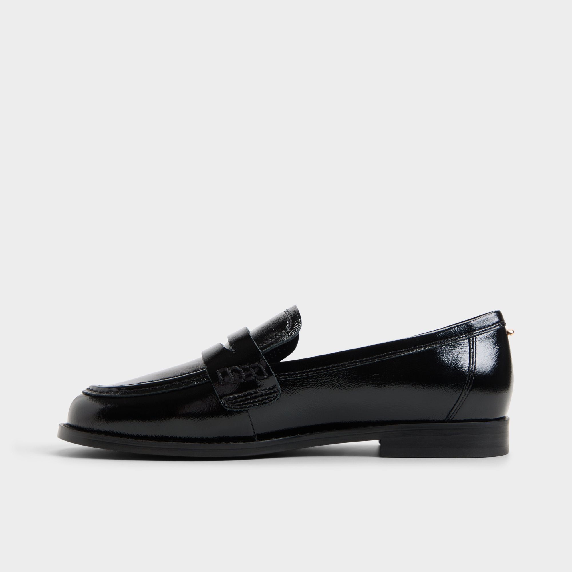 ALDO Genoa mocassin cuir verni noir