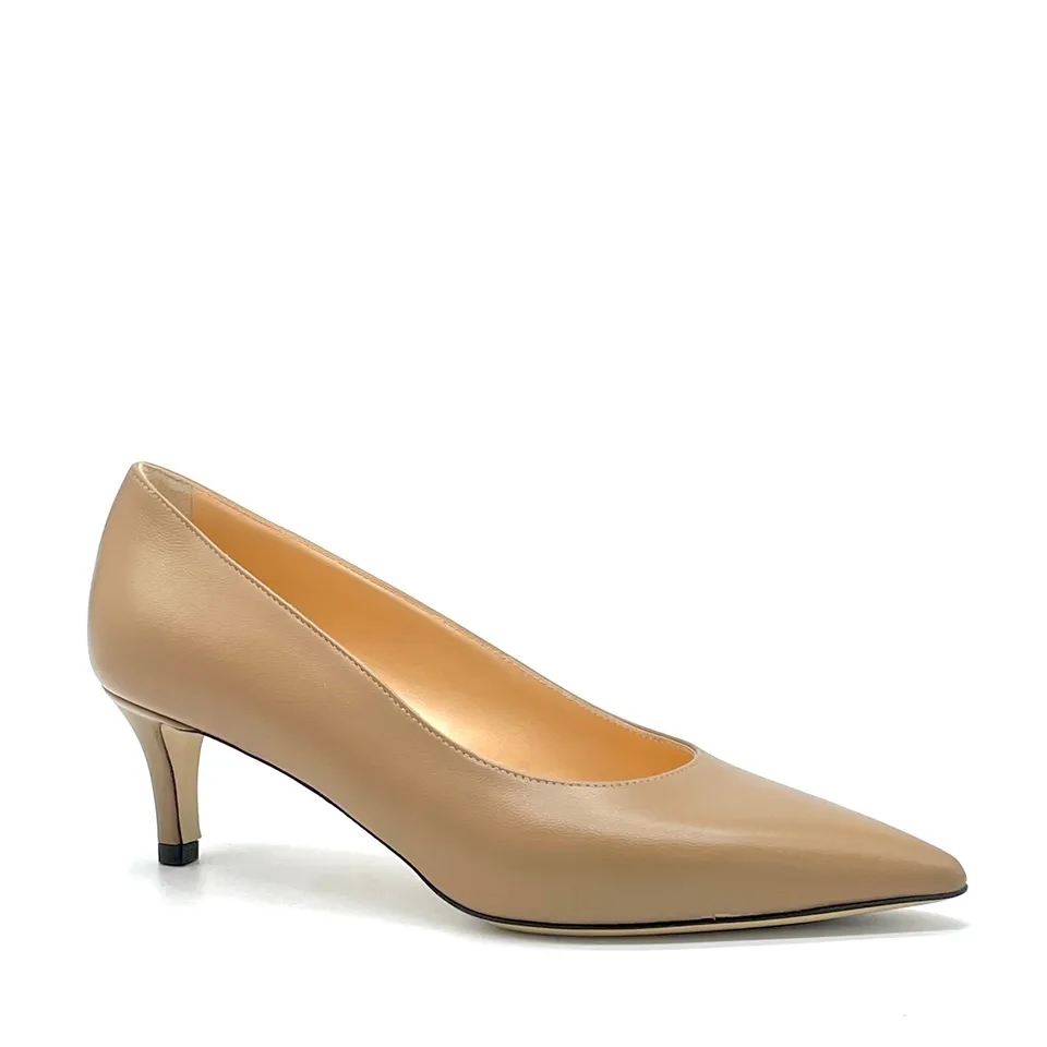 Elata 55504-2 escarpins cuir noisette talon 5,5cm