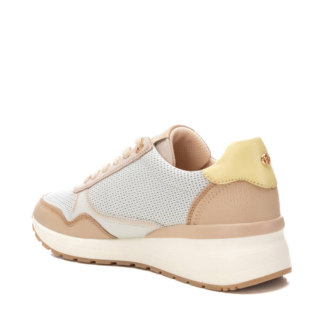 Carmela 16226804 sneaker cuir beige compensée 5 cm