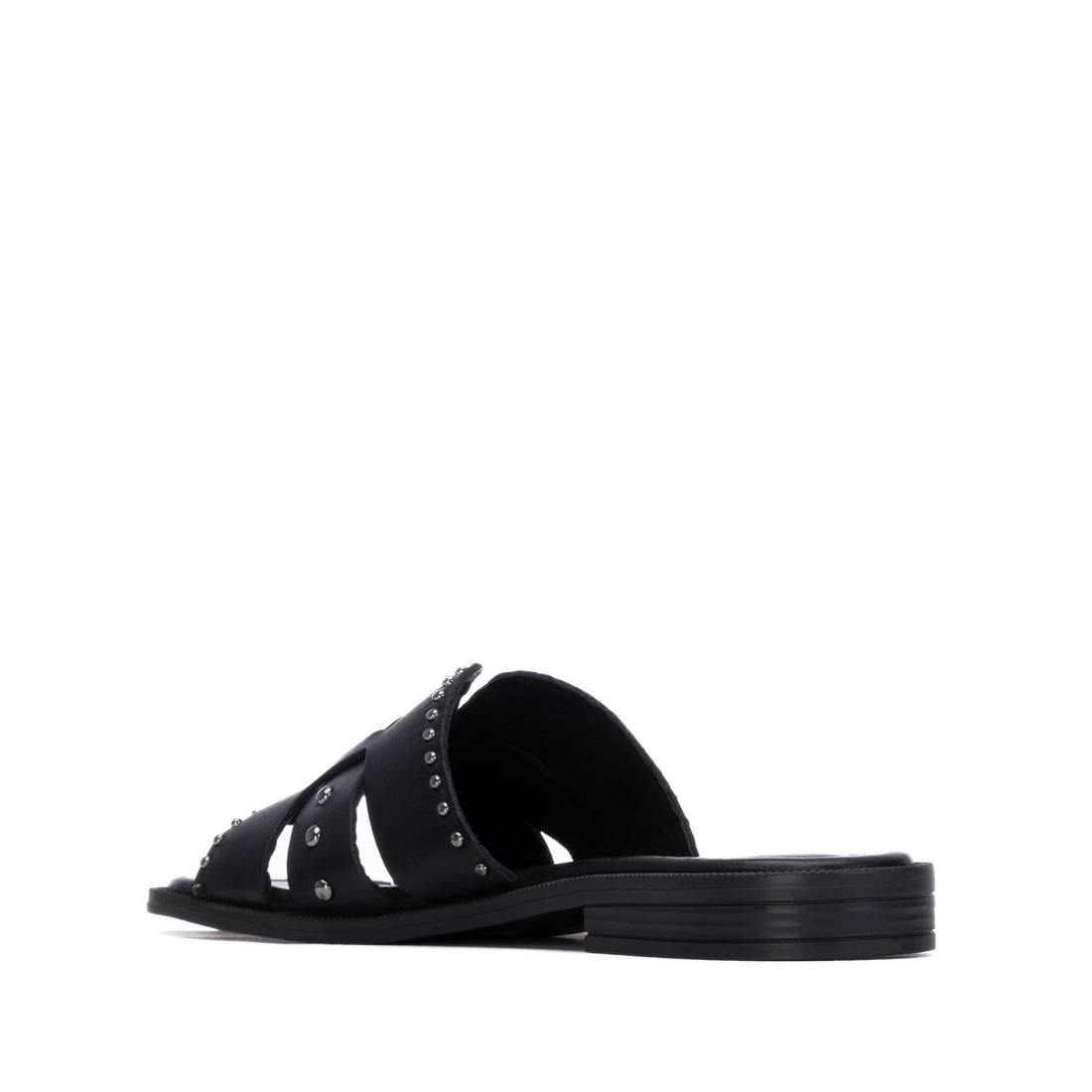 Carmela 16306001 sandales femme noir cuir clous