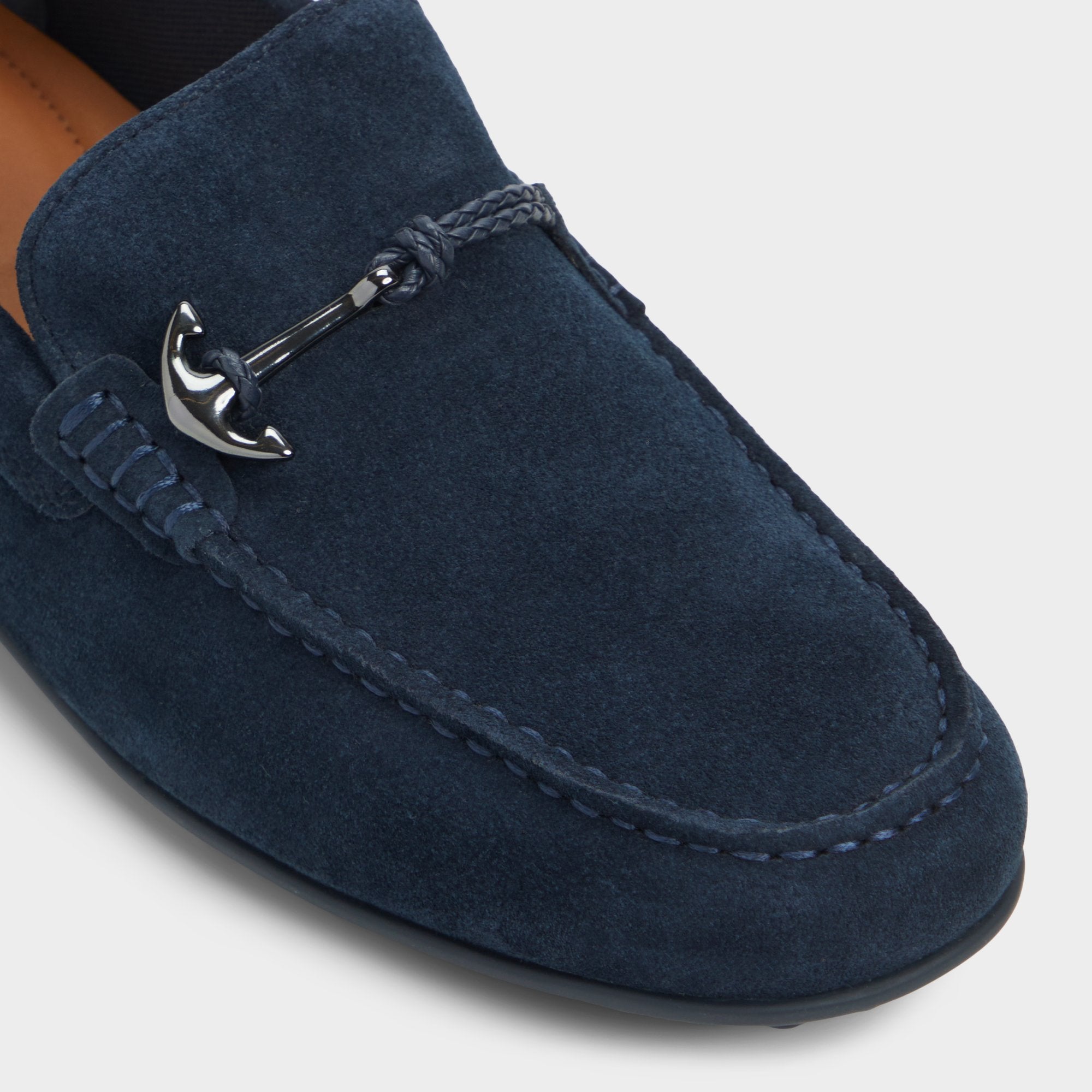 ALDO Wilbart mocassin homme daim bleu