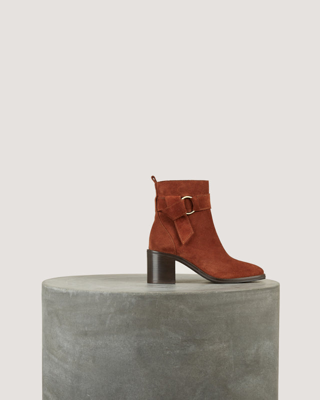 Tila March LEA bottine cuir prune talon 6 cm