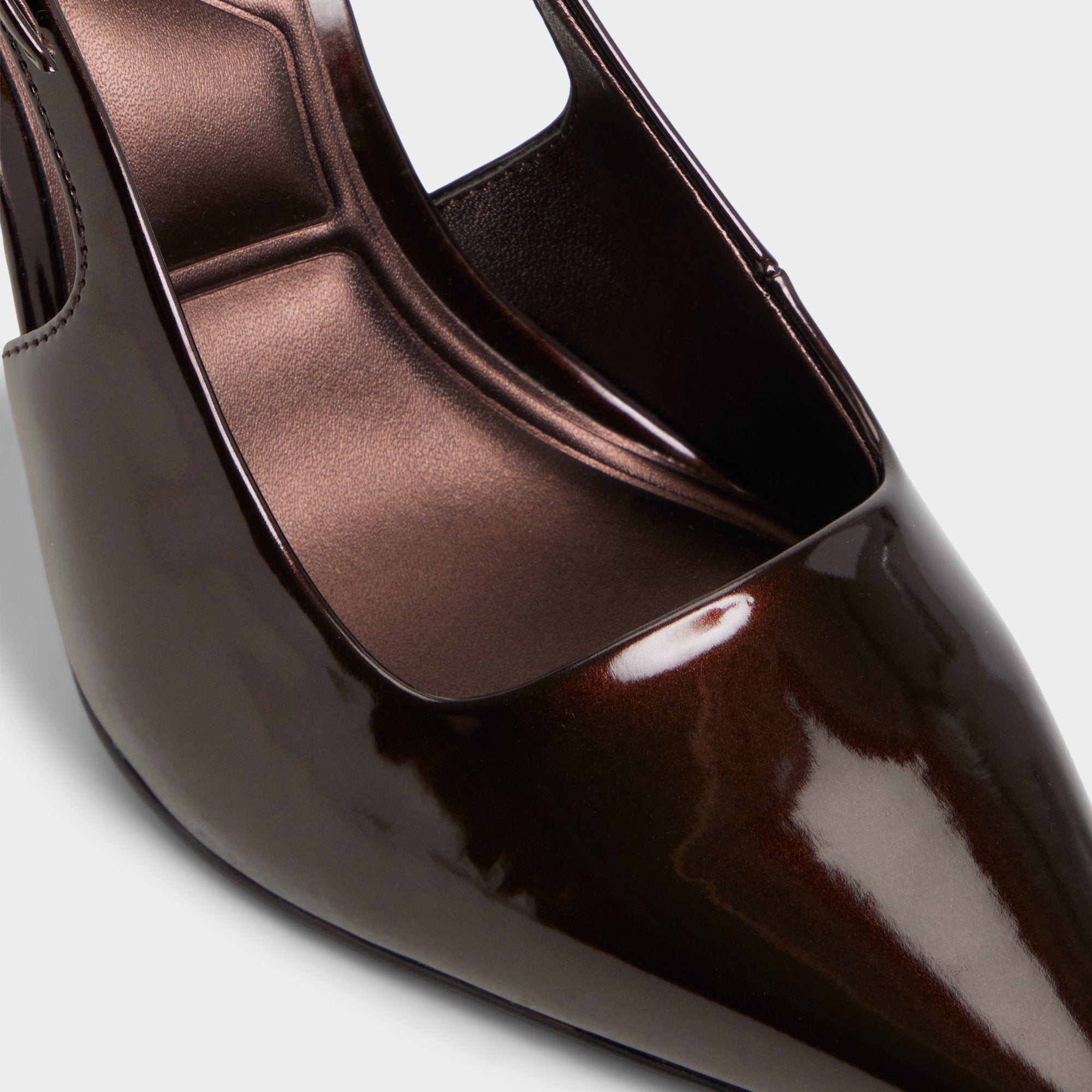 ALDO Marysa escarpins taille 7 vernis marron