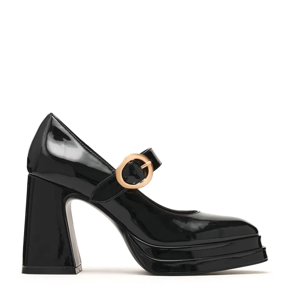 Steve Madden Kylee escarpins vernis noir talon 7 cm