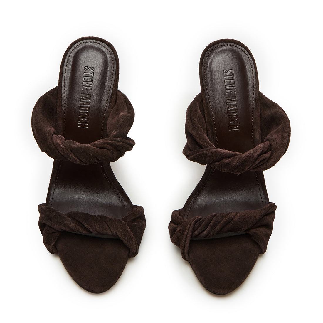 Steve Madden Trophy sandale talon daim marron