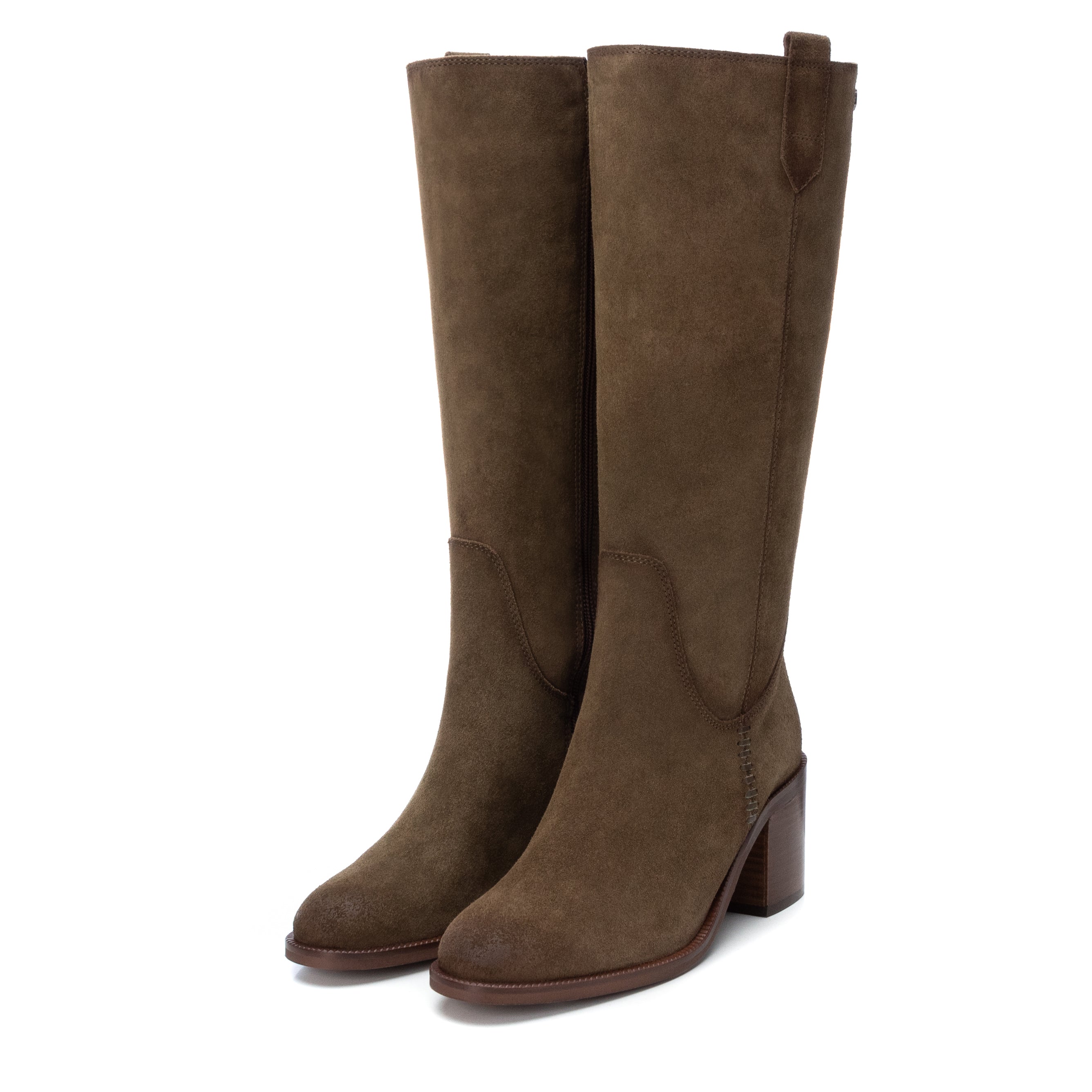 Carmela 16005903 bottes cuir vert talon 7 cm