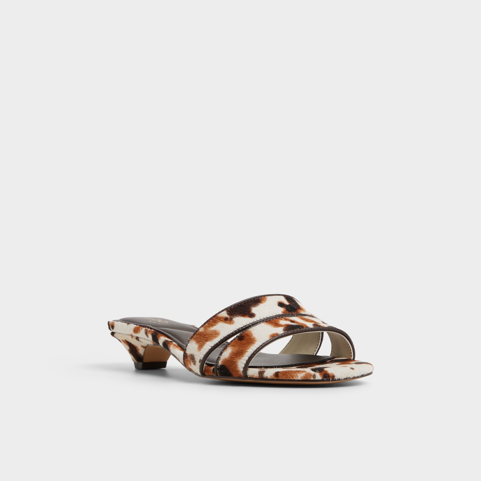 ALDO Scarletta mules talon compensé motif léopard