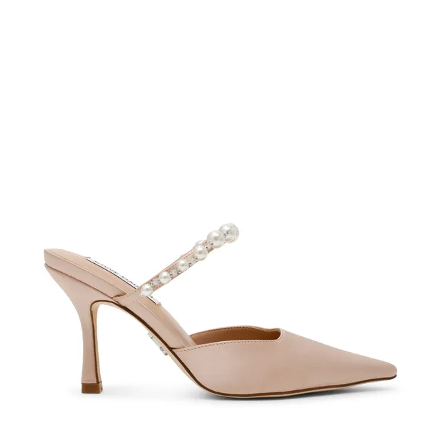 Steve Madden Brecki-P mule satin champagne talon 9 cm