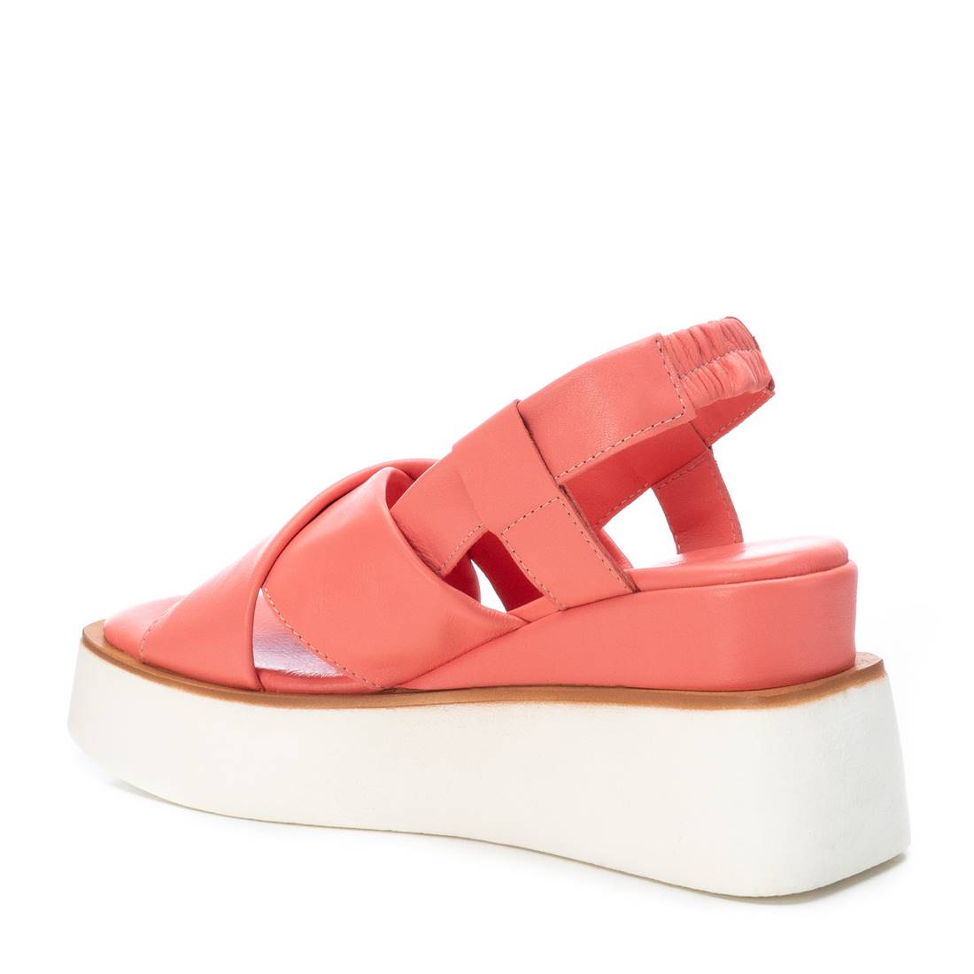 Carmela 16078702 sandale compensée femme rouge cuir 8 cm