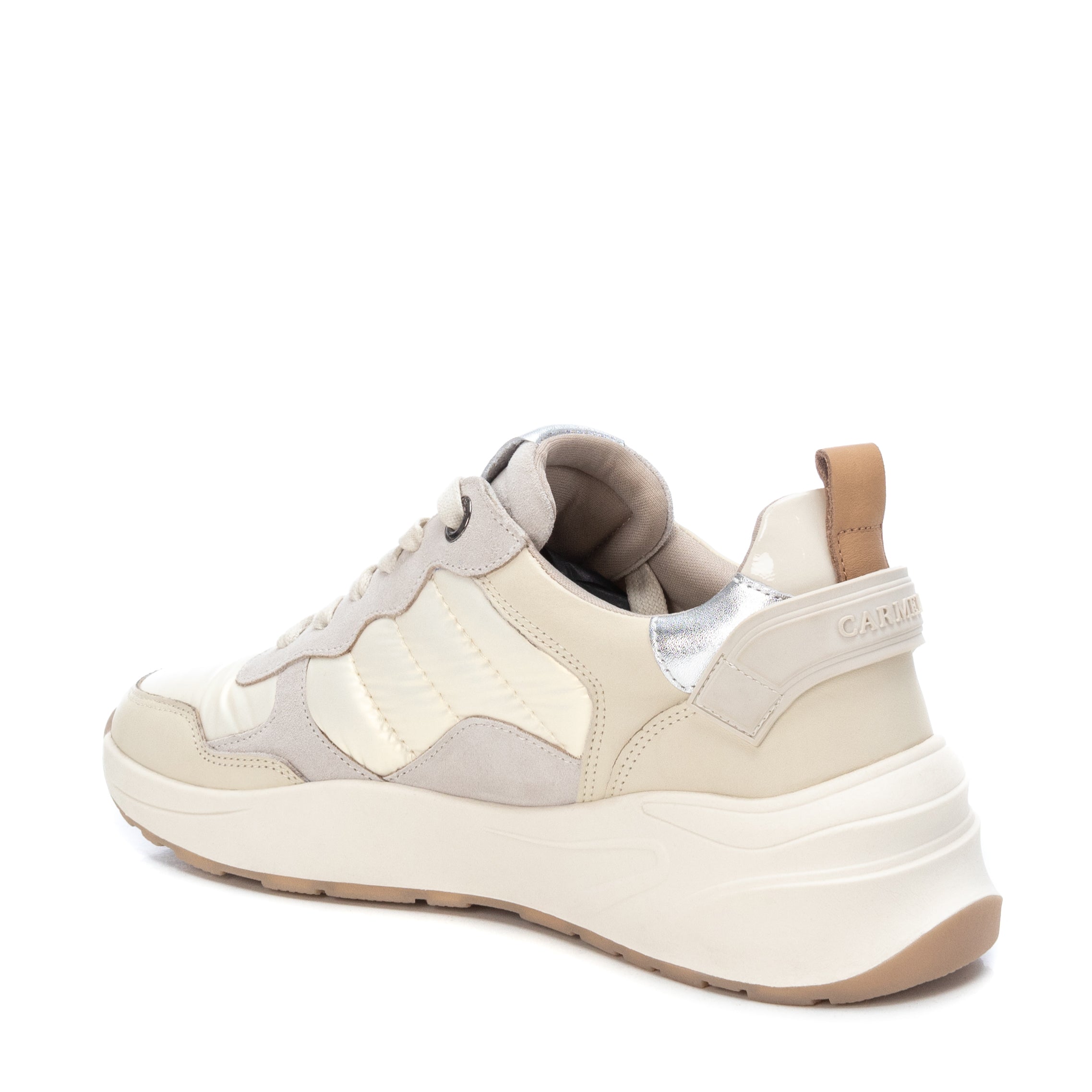 Carmela 16015402 baskets blanches cuir semelle epaisse