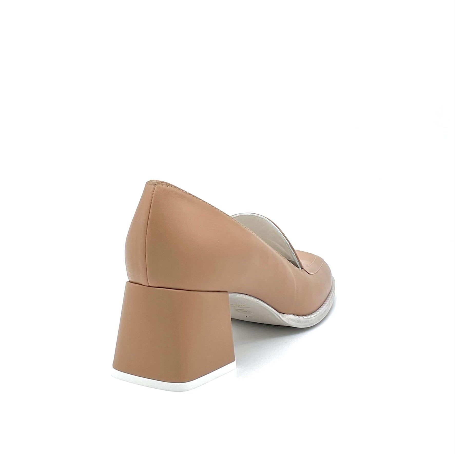 ELATA 12166_1 mocassin cuir cognac talon 5,5 cm