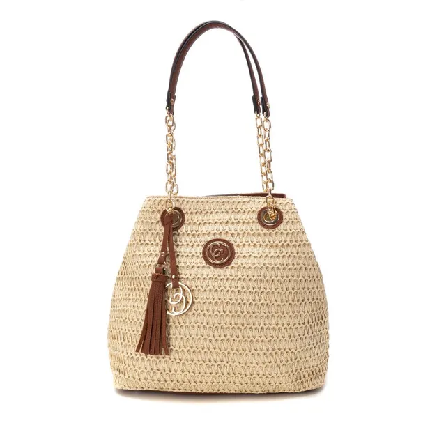 Carmela 18608601 sac épaule raphia marron