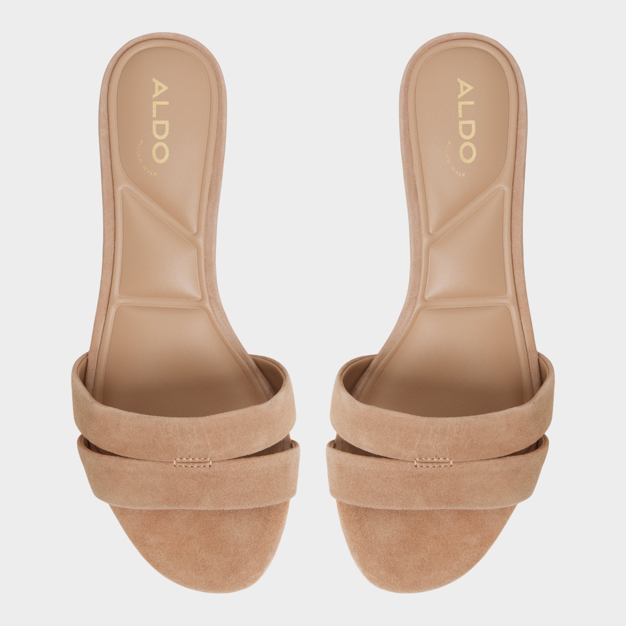 ALDO Scarletta sandales suède marron petit talon