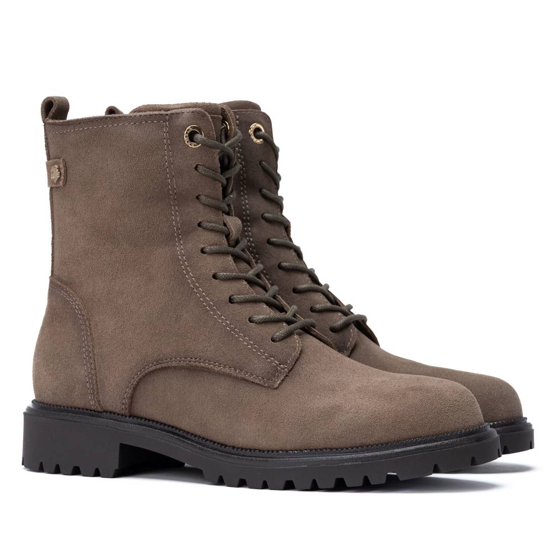 Carmela 16431401 bottine femme taupe cuir lacets