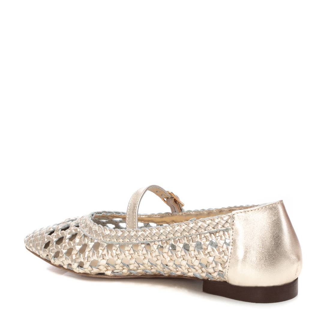 Carmela 16209701 ballerine femme dorée cuir tressé