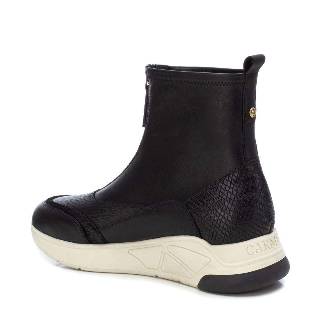 Carmela 16098602 basket femme noir cuir zip