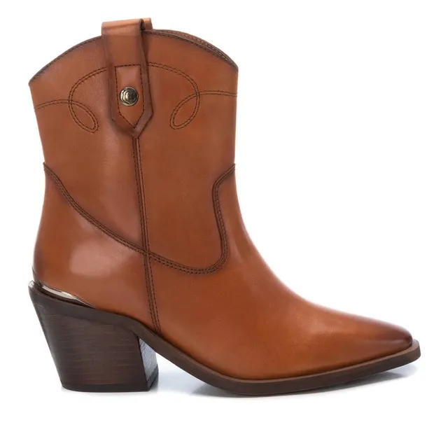 Carmela 16171803 bottine cowboy marron cuir talon 7 cm