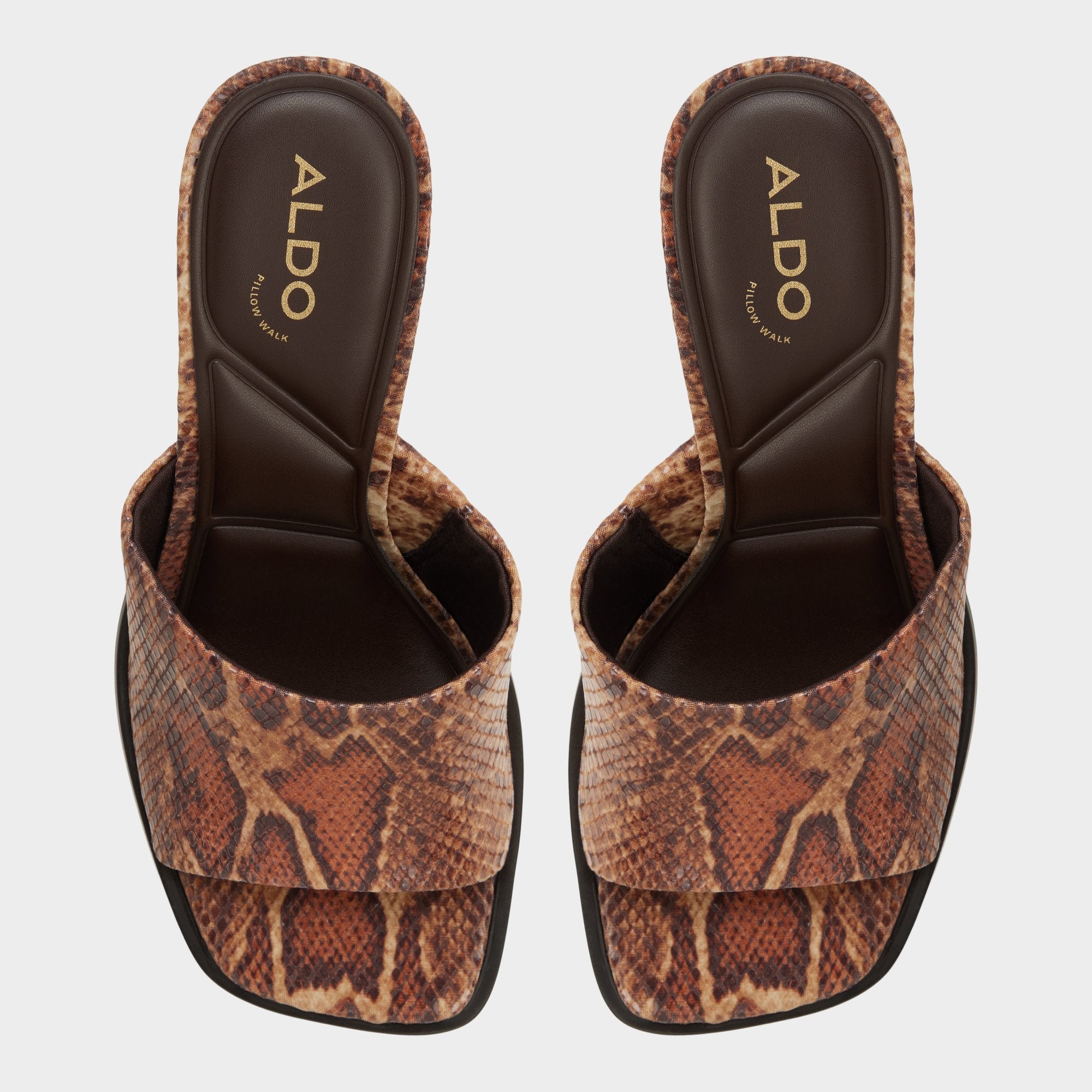 Aldo Re-sophia escarpins talon bloc effet serpent