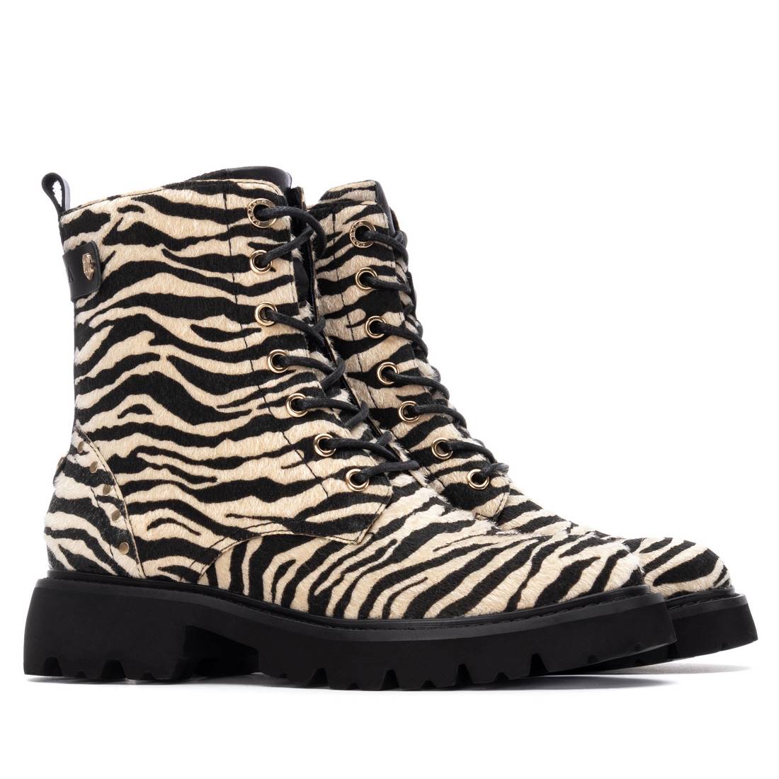 Carmela 16266502 bottine zèbre talon lacets