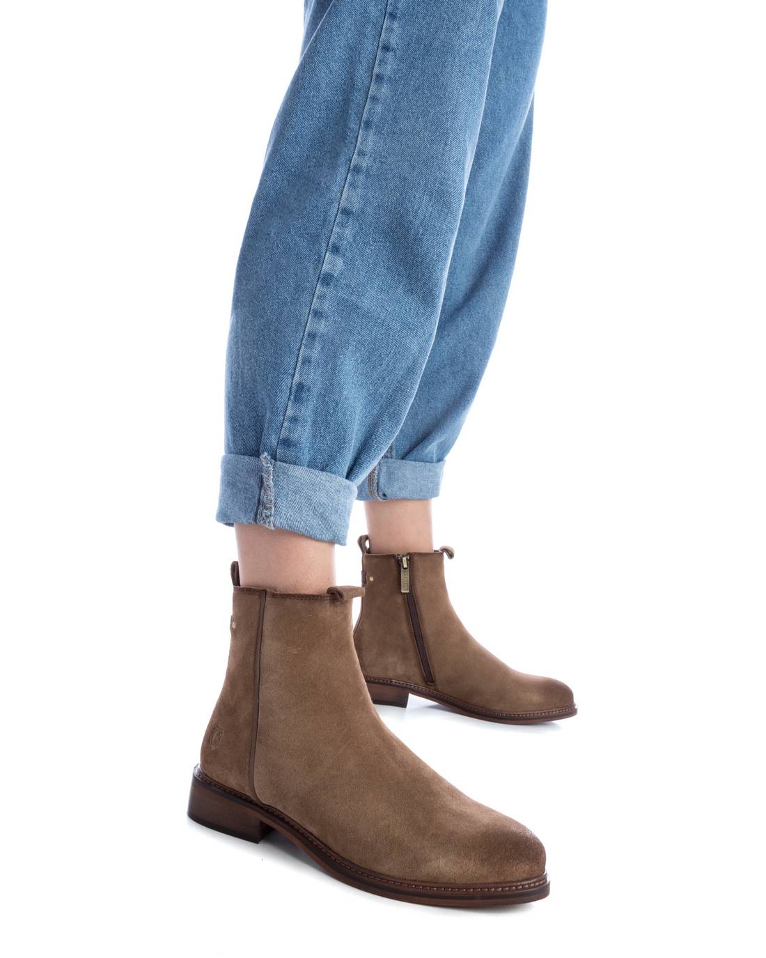 Carmela 16093002 bottine cuir marron zip