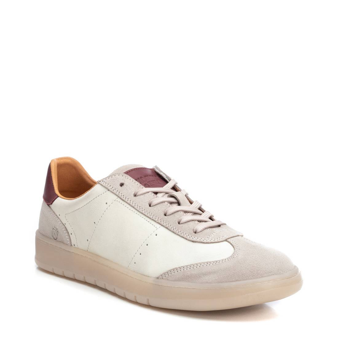 Carmela 16081801 baskets homme blanc cuir et suède