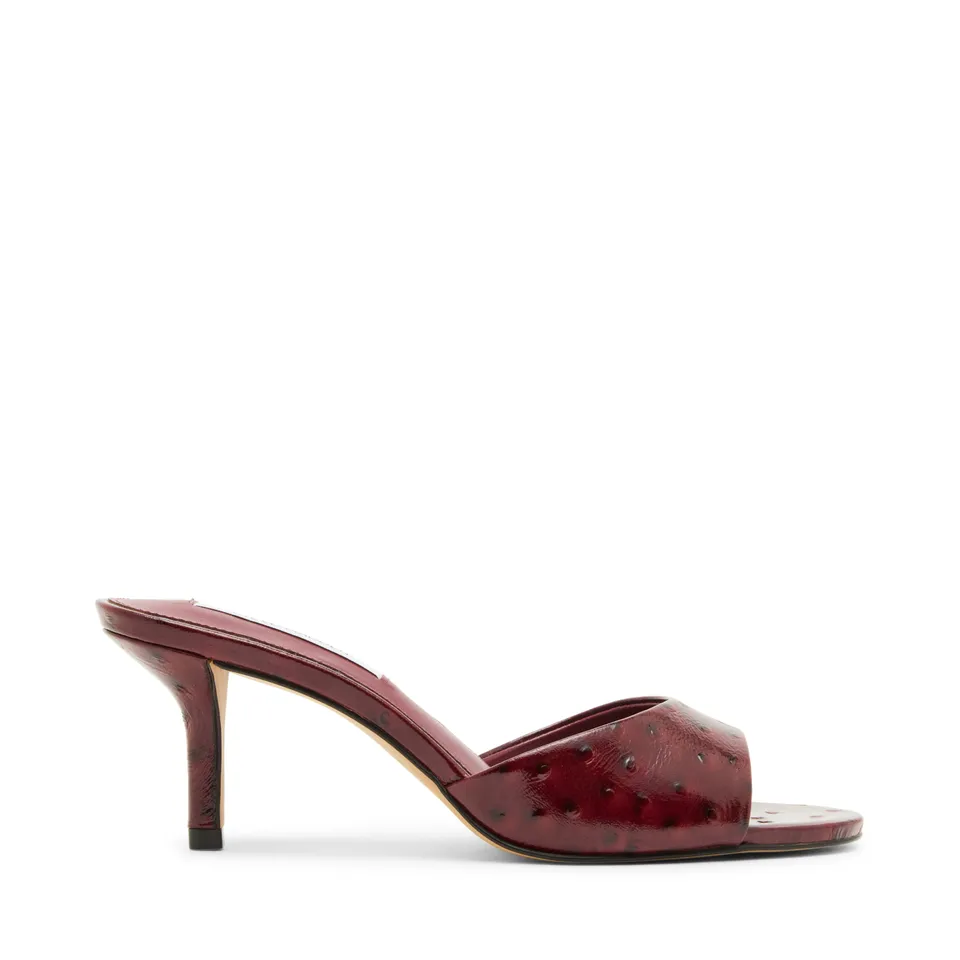 Steve Madden Kendrix-Ost mule cuir bordeaux talon 6 cm
