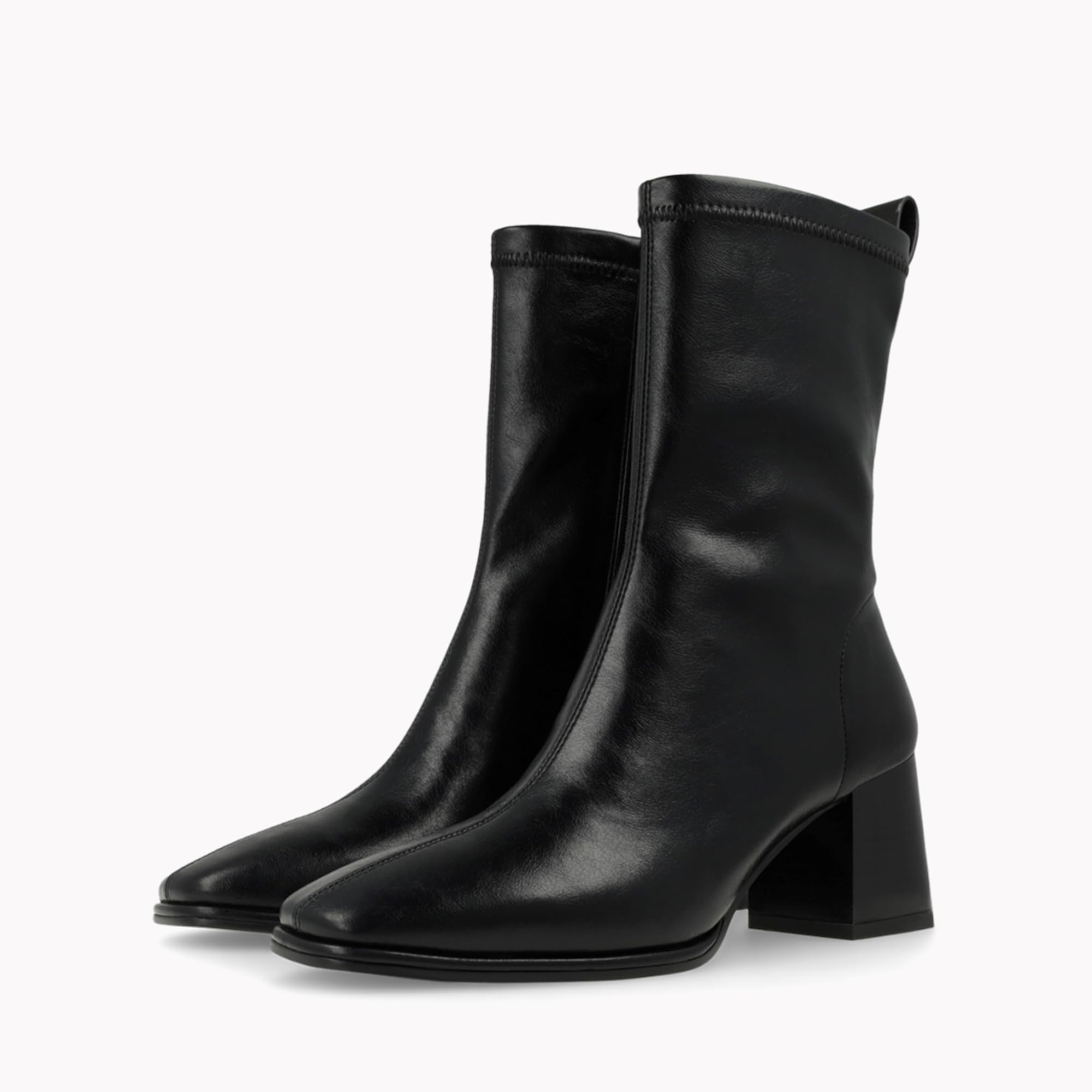 LODI A-HEKA bottines cuir noires talon confort
