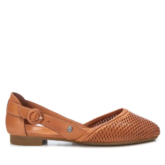 Carmela 16076001 ballerines cuir marron ajouré