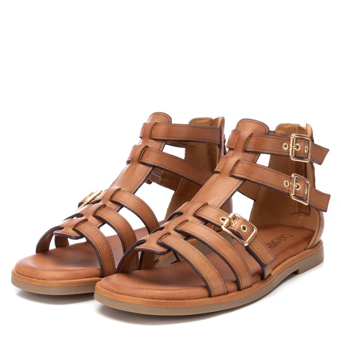 Carmela 16139701 sandale cuir marron romaine