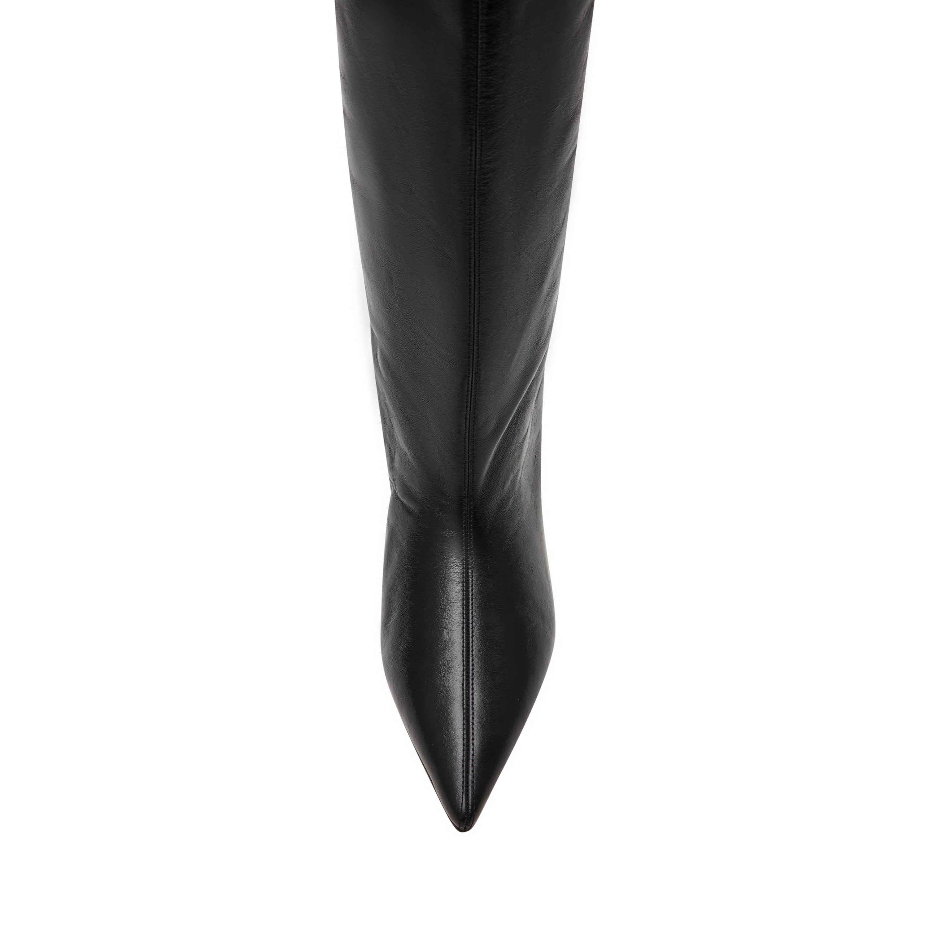 Steve Madden Lychee bottines cuir noir talon 4 cm