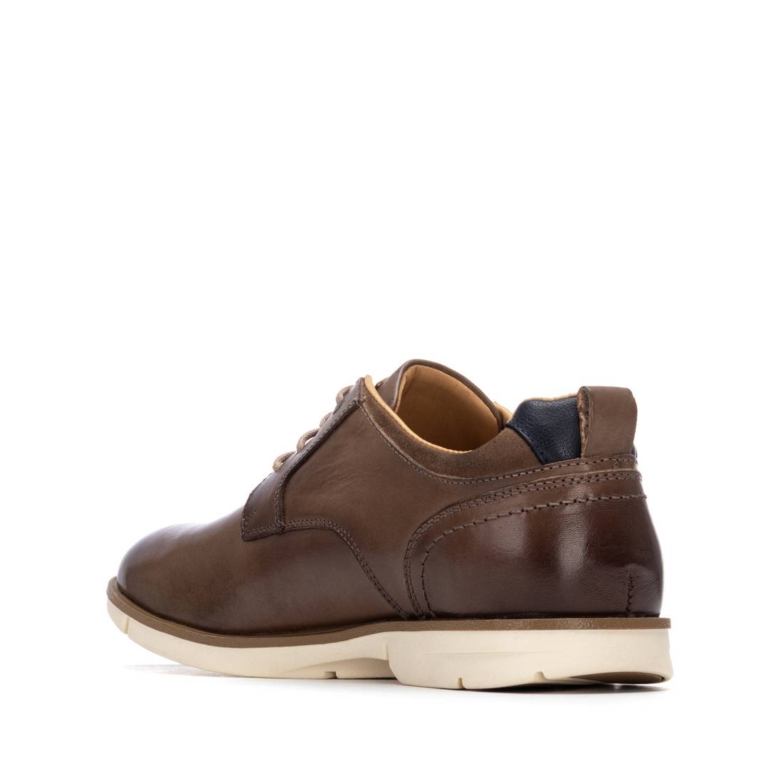 Carmela 16390903 derby homme marron cuir taupe