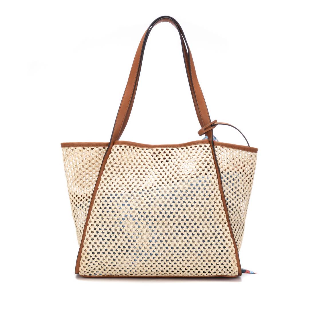 Carmela 18622302 sac épaule raphia marron 30x43cm