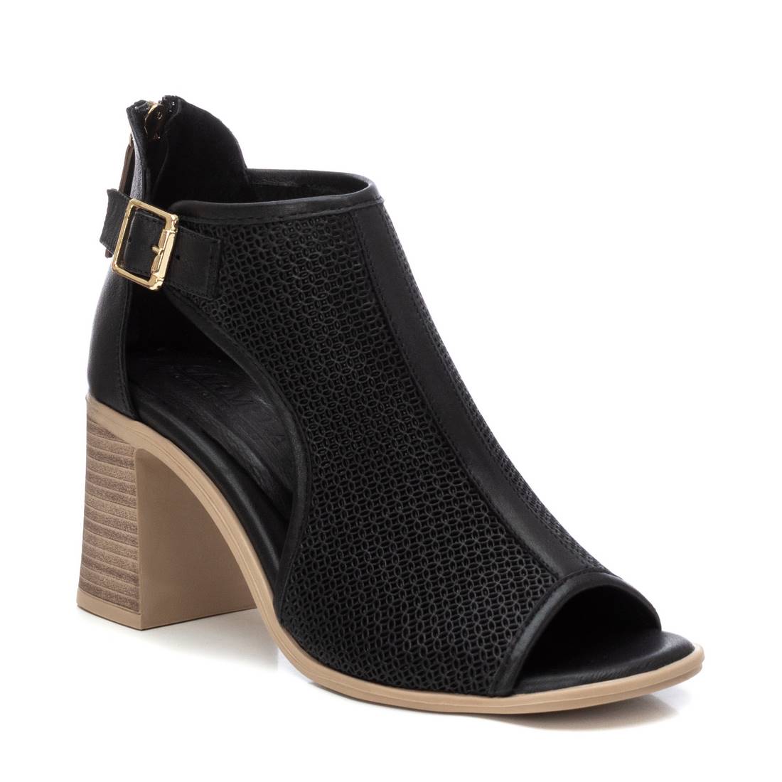 Carmela 16159802 bottines cuir noir talon 8 cm