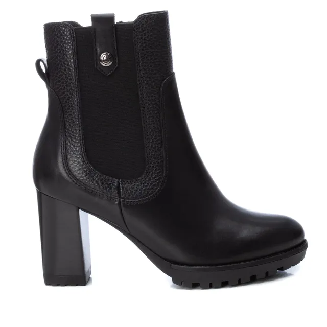 Carmela 16005201 boots chelsea cuir noir talon 9 cm