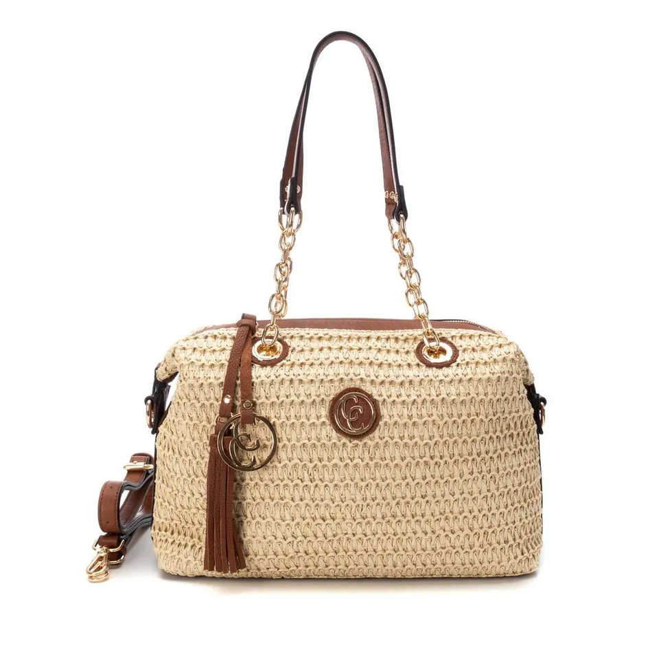 Carmela 18608701 sac épaule rafia marron 23x36cm
