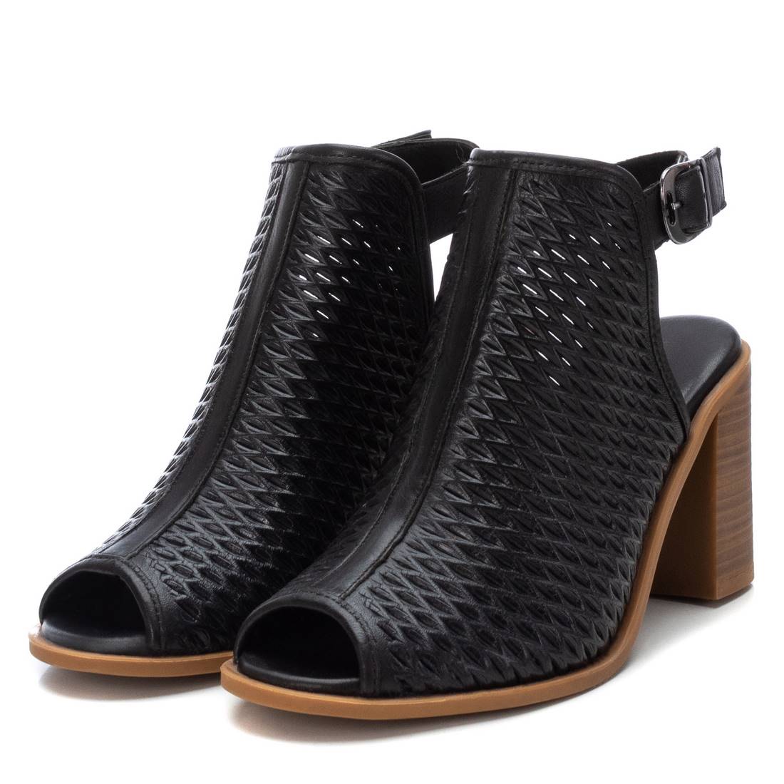 Carmela 16064203 sandales cuir noir talon 9cm