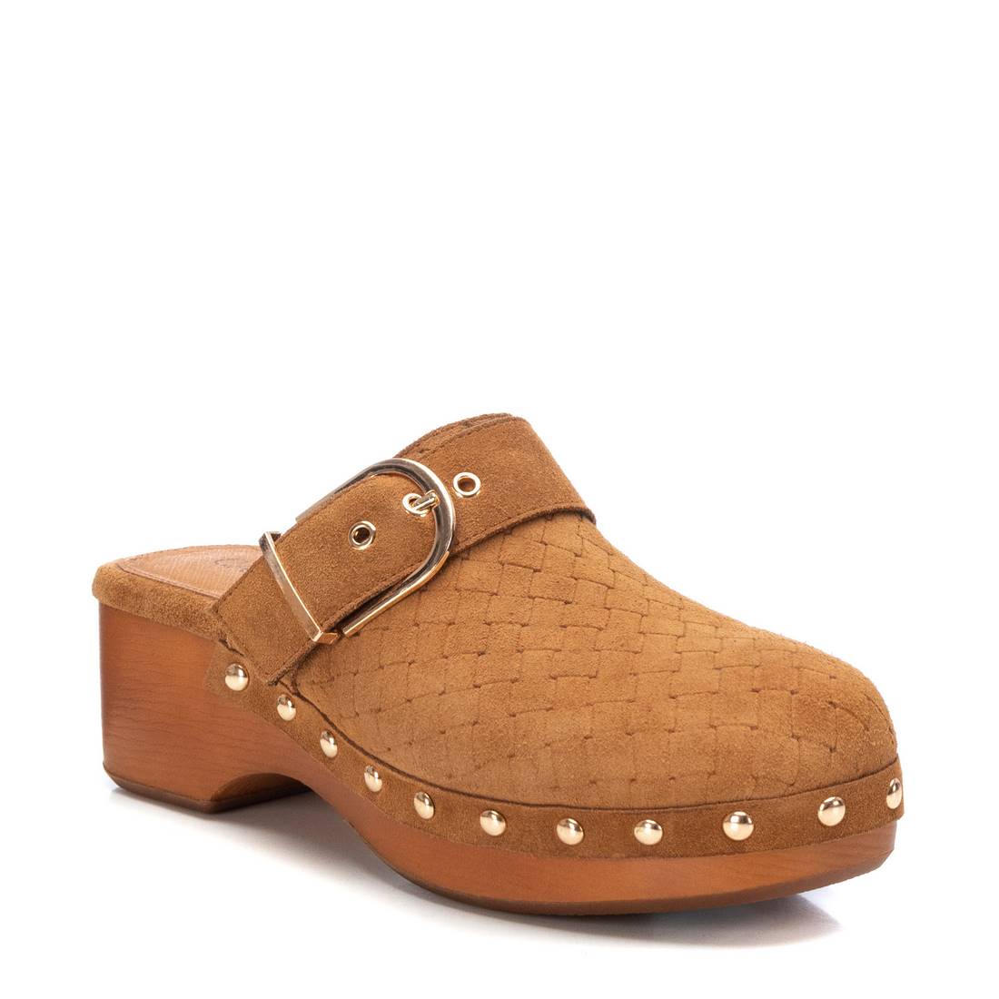 Carmela 16063401 sabot marron cuir suédé talon 5 cm